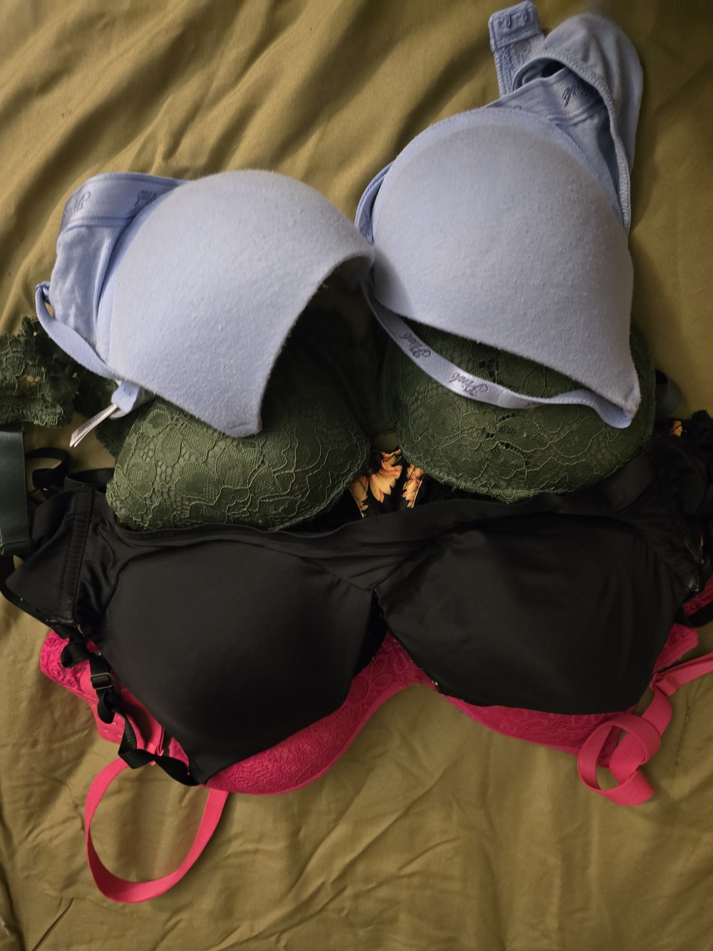 Women's Light Blue Padded Bra - Classic Everyday Support